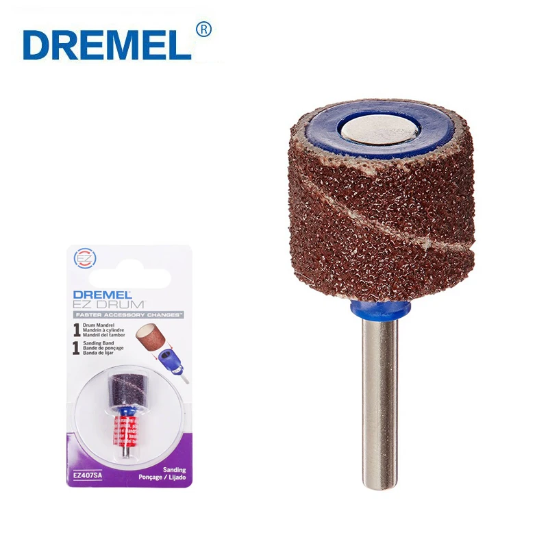 Dremel EZ407SA EZ Drum Sanding Band and Mandrel Kit Compatible with Dremel 1/2-Inch Rotary Power Tool Grinders Accessories