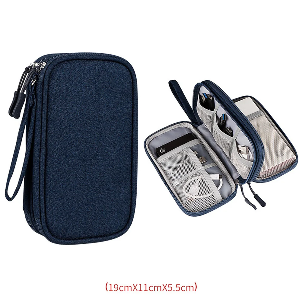 

1 Pc Portable Earphone Storage Bag Data Cable Organizer Multifunctional Digital Gadgets Bag Travel Pouch Charger Storage Case
