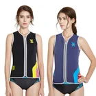 Высокоэластичный неопреновый женский жилет для подводного плавания DIVE  SAIL 3 мм, куртка без рукавов внутри, теплый гидрокостюм для дайвинга, моторного катера, кайтсерфинга