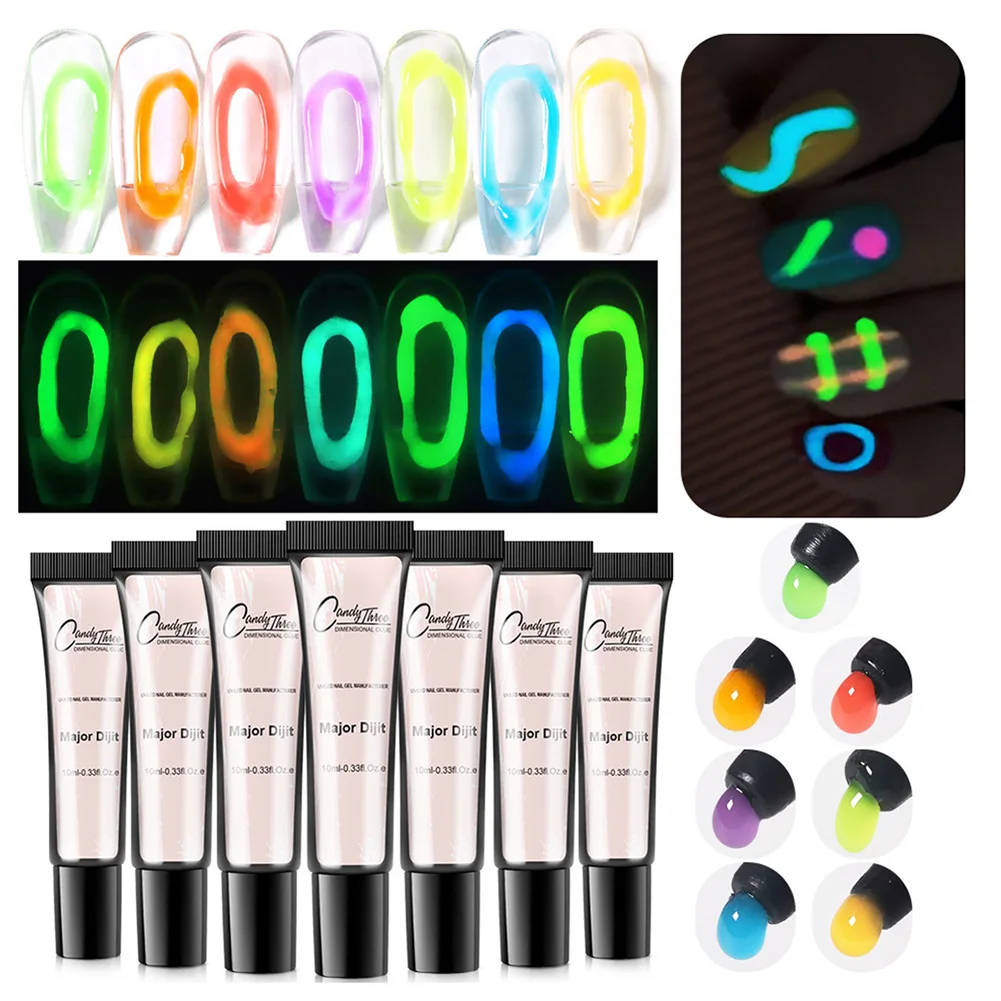 

2022 New 5D Nail Gel Varnish Luminous Nail Painting Gel Soak Off UV Gel Polish DIY Nail Art Drawing Solid Gel Manicure Polish