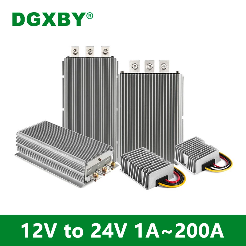 12V to 24V 30A 40A 50A 80A 100A 200A DC-DC Boost Power Module 10V to 19V Vehicle Air Conditioning Regulator Converter CE RoHS