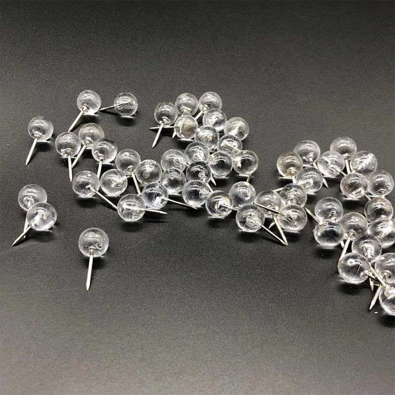 

100 шт./упак. набор прозрачных колпачков Multi-purpsoe, колпачки в виде хрустальных шариков, декоративные колпачки для больших пальцев для офиса и ш...