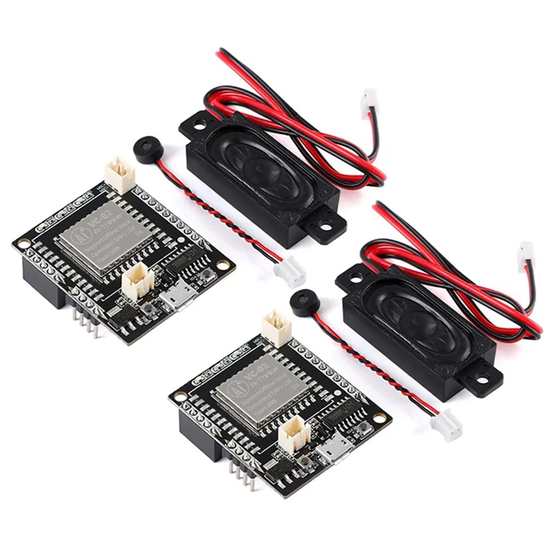 Фото ABFN-2Pcs VC-02-Kit AI Интеллектуальная плата для разработки голоса с чистым автономным управлением VC02 Модуль управления речи в автономном режиме №3