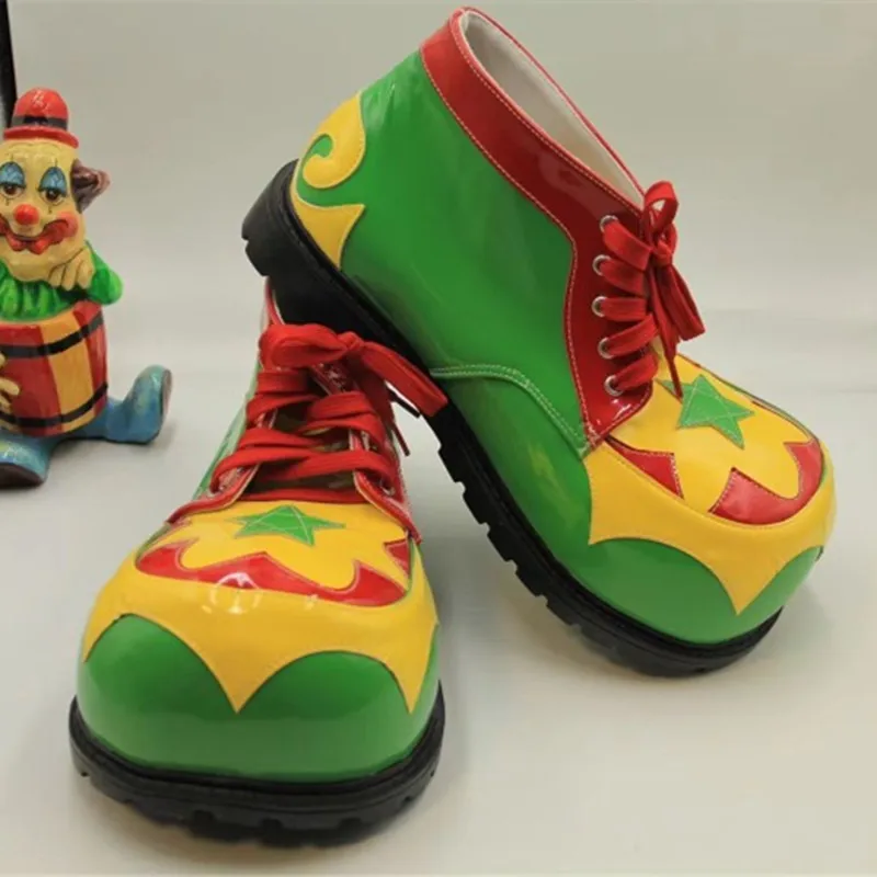 

34Cm Sepatu Sirkus Badut untuk Dewasa Halloween Joker Cosplay Sepatu Jempol Besar Lucu Pesta Topeng Nikmat Aksesori Festival