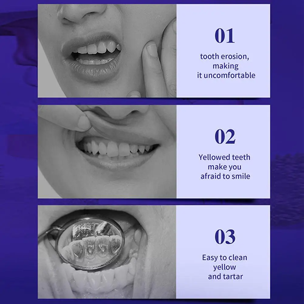 Зубная паста V34 Pro для удаления улыбки рот пятна фиолетовый корректор уменьшение