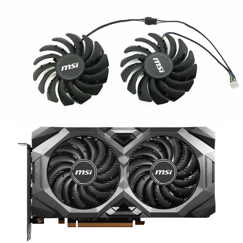 

Новые PLD09210S12HH 2 шт./лот 4pin для вентилятора графической карты MSI RX5500XT 5600XT 5700 5700XT