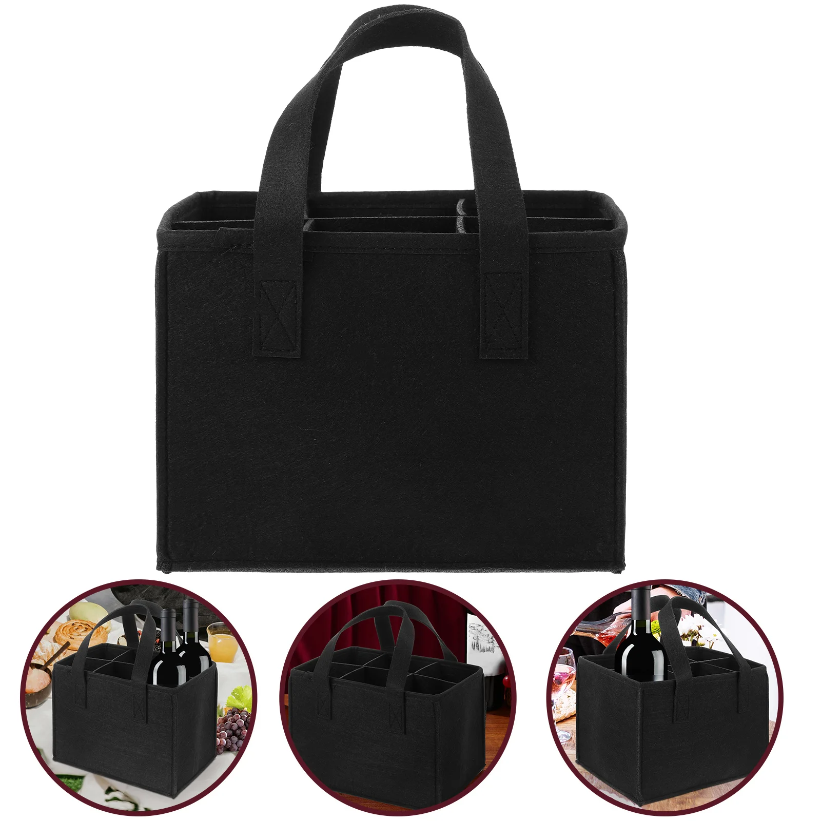 Держатель для бутылки с водой фетровые сумки многоразовые пивные черный