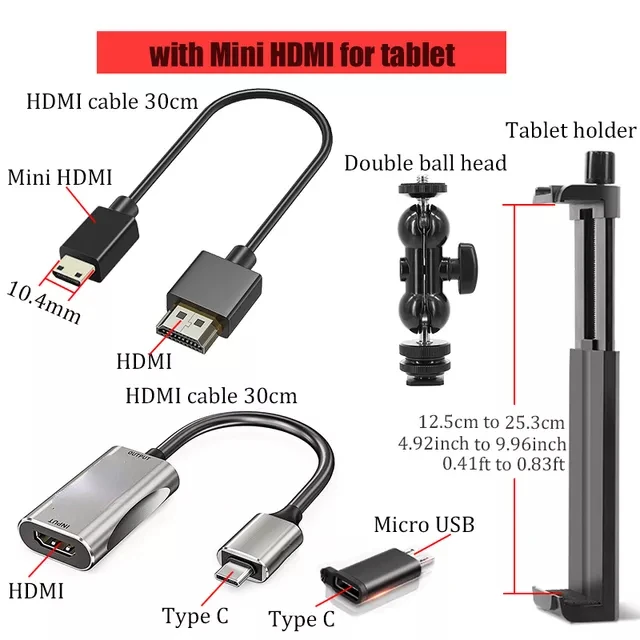 

Android Phone Tablet as Camera Monitor Camcorder HDMI Adapter for Vlog Youtuber Filmmaker DSLR Video Capture Card