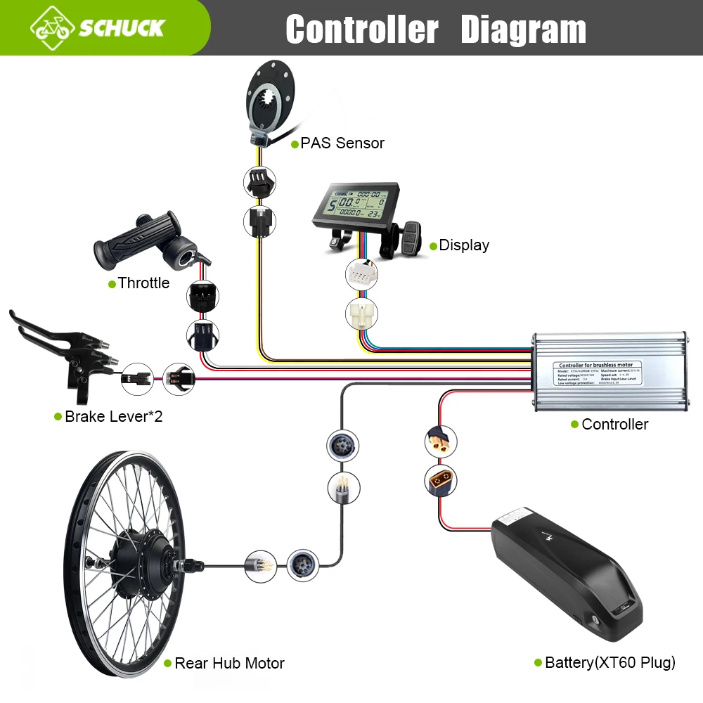 36 в 48 350 Вт комплект для переоборудования электрического велосипеда бесщеточные