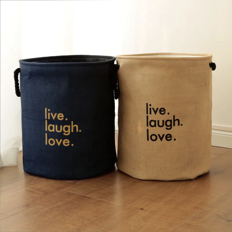 

Foldable Storage Basket 35*45cm Waterproof Washing Bag Fabric Storage Basket Clothes Linen Storage Laundry Household Finishing