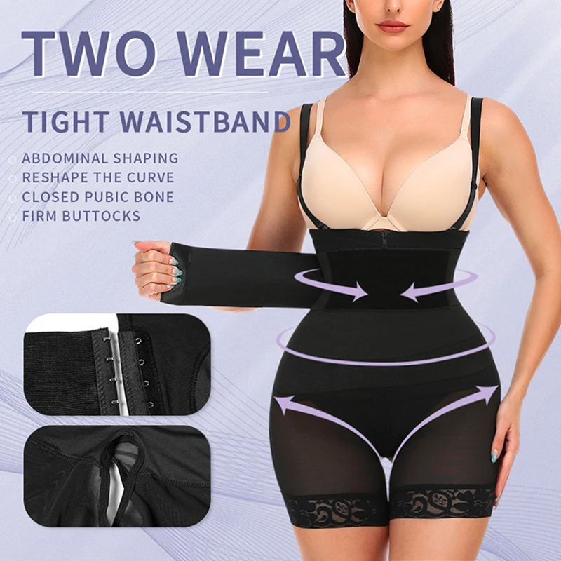 

High Compression Waist Trainer Full Body Shaper Underbust Slimming Sheath Corset Girdle Butt Lifter Bodysuit Women Colombianas
