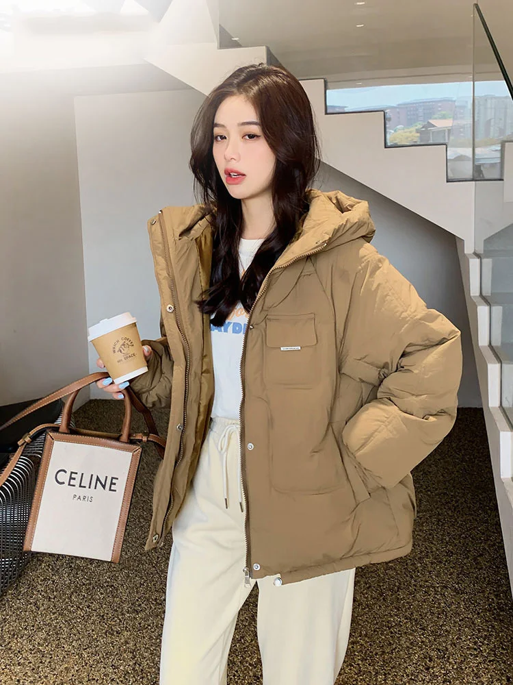 MEILLY DOLPHIN Cotton Padded Short Parkas New Hooded Down Winter Jacket Women 6 Colors Thick Warm Winter Coat Female Outerwear
