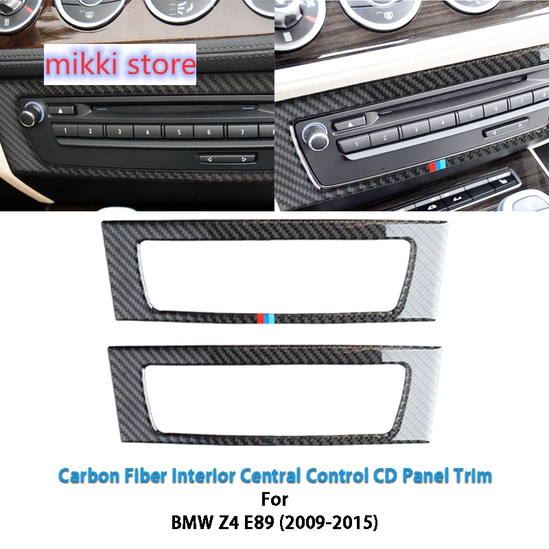 

Наклейка на рамку для салона автомобиля из углеродного волокна, центральное управление, CD панель управления, наклейка, отделка, автомобильный Стайлинг для BMW Z4 E89 2009-2015, автомобильные аксессуары