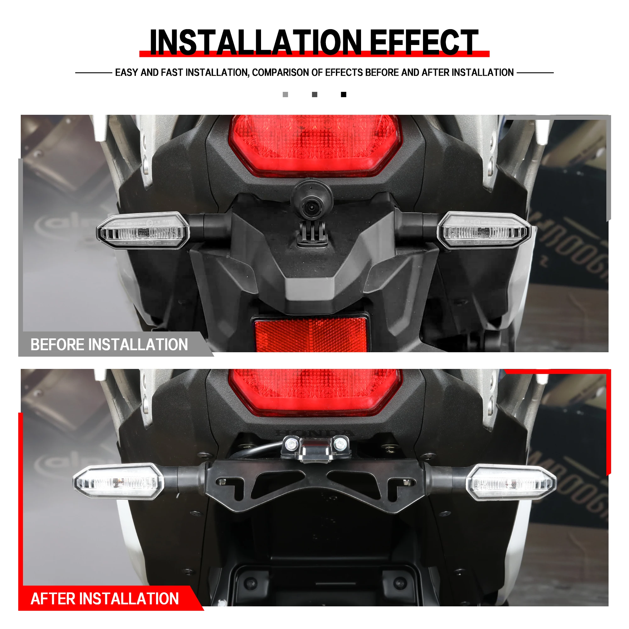 Фото Для Honda XL750 TRANSALP XL750 2023 2025 комплекты кронштейнов держателя заднего номерного знака мотоцикла XL 750 хвостовое аккуратное крыло комплекты кронштейнов №3