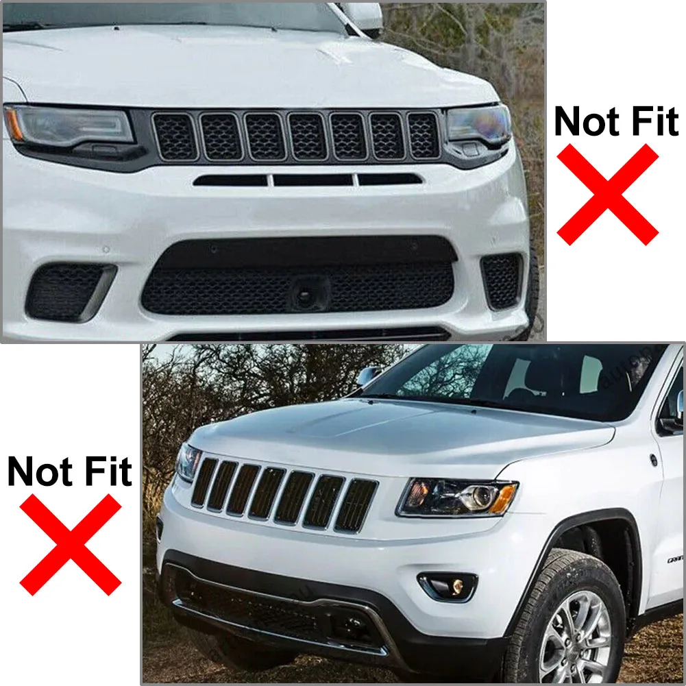 7 шт. передняя решетка автомобиля сотовая сетка вставка накладка украшение для Jeep