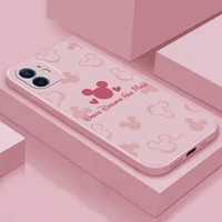 mickey minnie mouse anime phone case for iphone 11 12 13 pro max mini 6 6s 7 8 plus x xr xs max se 2020 soft silicone funda back