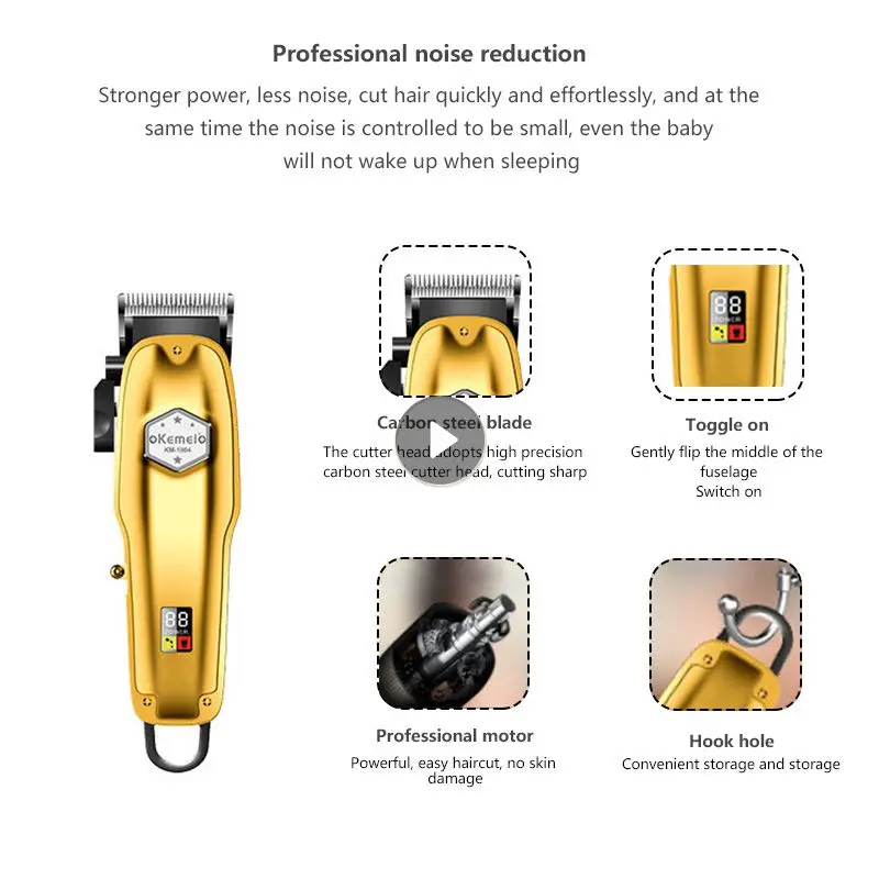 

Беспроводная электрическая машинка для стрижки волос Kemei Km-1984 + pg