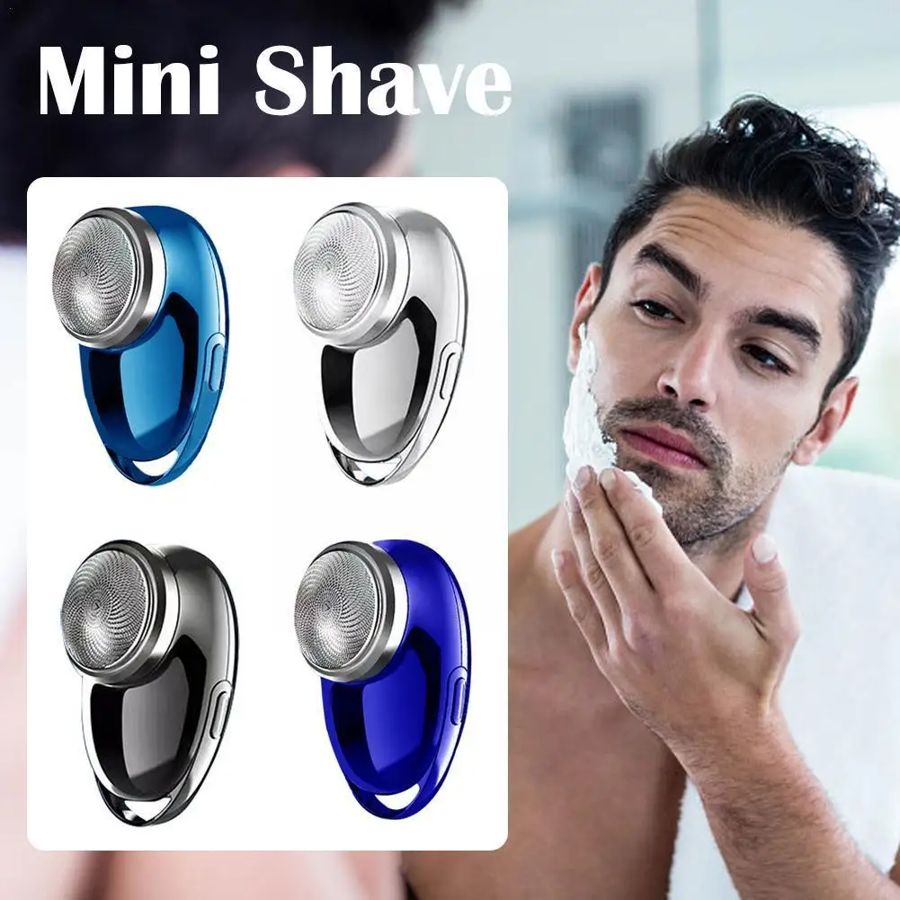 

Portable Men's Mini Electric Shaver Washable Rechargeable Hair Knive Beard Trimmer Face Cordless Trimmer Razor Painless O2Y5