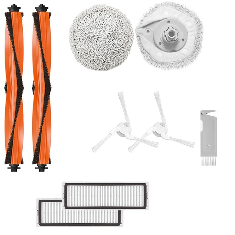

Аксессуары для пылесоса Xiaomi Mjia STYTJ06ZHM, основная боковая щетка, HEPA фильтр, замена ткани для швабры, белый плоский инструмент