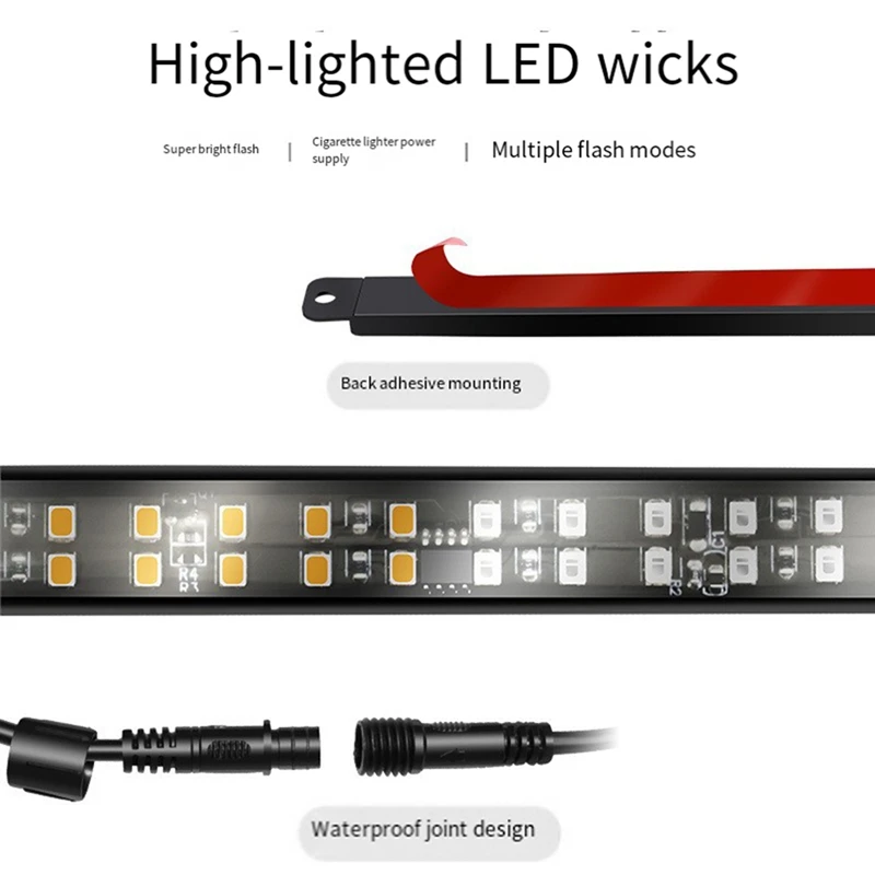 60-дюймовые стробоскопы задней двери полоса светодиодных задних фонарей