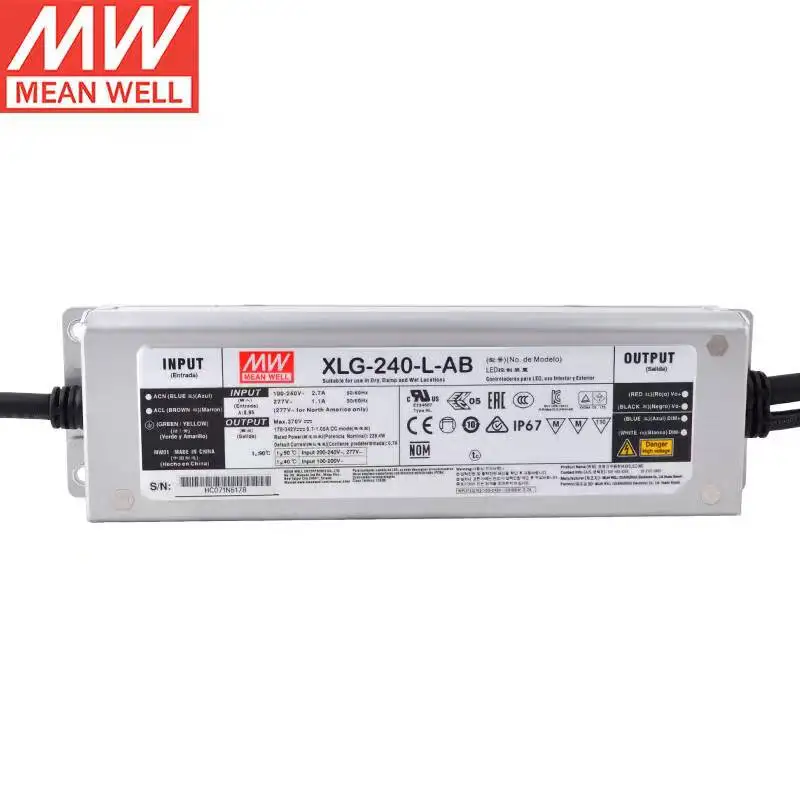 MEANWELL XLG-240-L-AB O/P + 178 ~ в ма режим освещения с постоянной мощностью