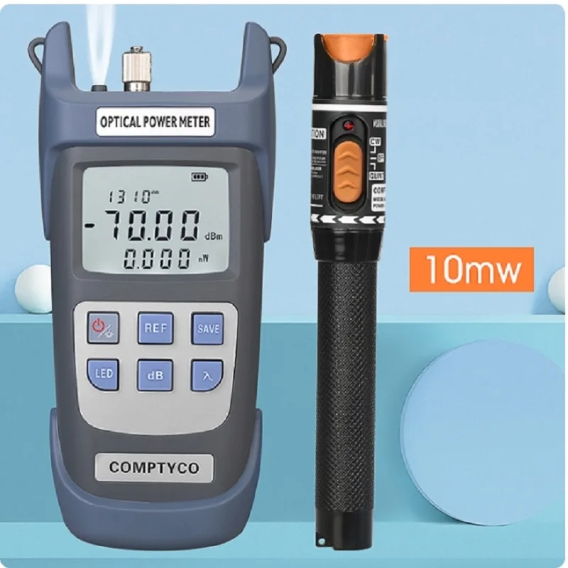 

2 In1 FTTH Tool Kit Power Meter -70 +10 and 10km 10mW Visual Fault Locator Fiber Optic Test Pen VFL OPM