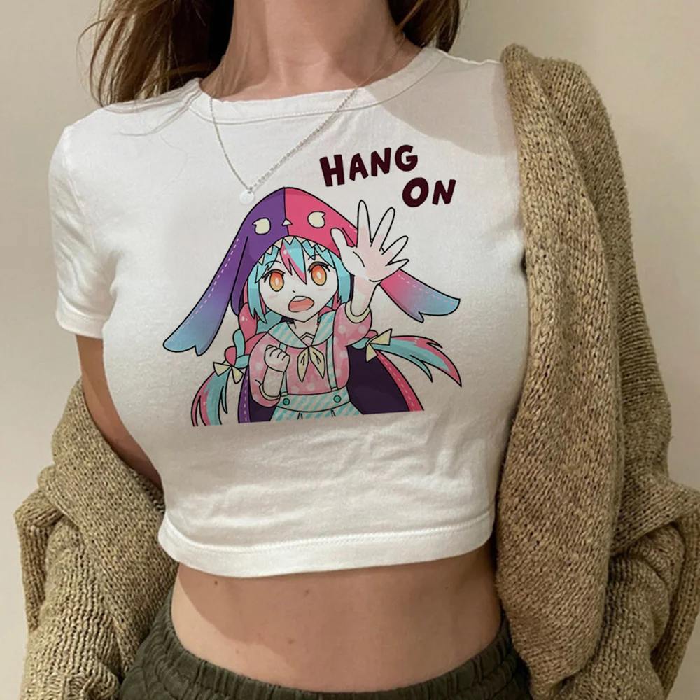 

shugo character graphic trashy vintage crop top Woman cute vintage gothic goth tshirt tee