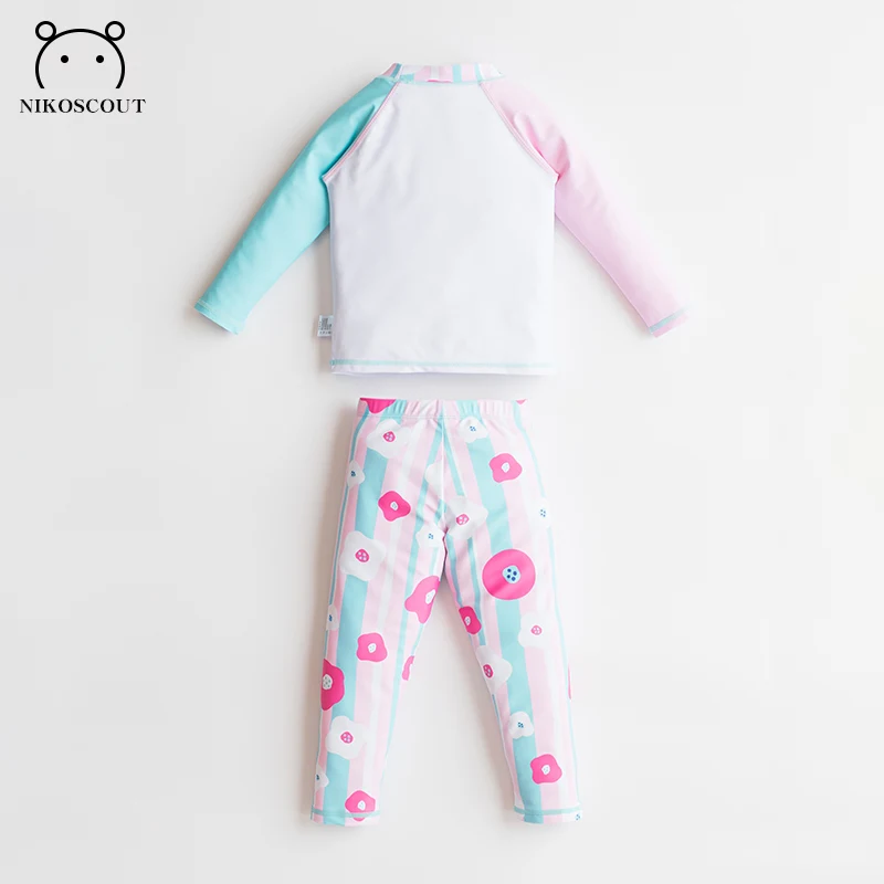 Детский купальник для девочек Модный летний костюм принцессы с длинными