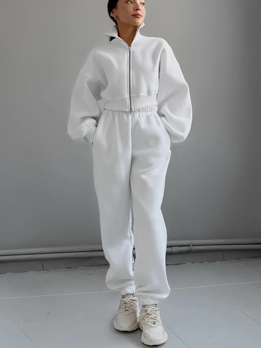 Осенняя мода 2024 универсальная флисовая толстовка с длинными рукавами и