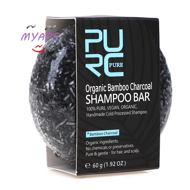 

New Soap Hair Darkening Shampoo Bar Repair Gray White Hair Color Dye Face Hair Body Shampoo 55g Natural Organic Hair Conditioner