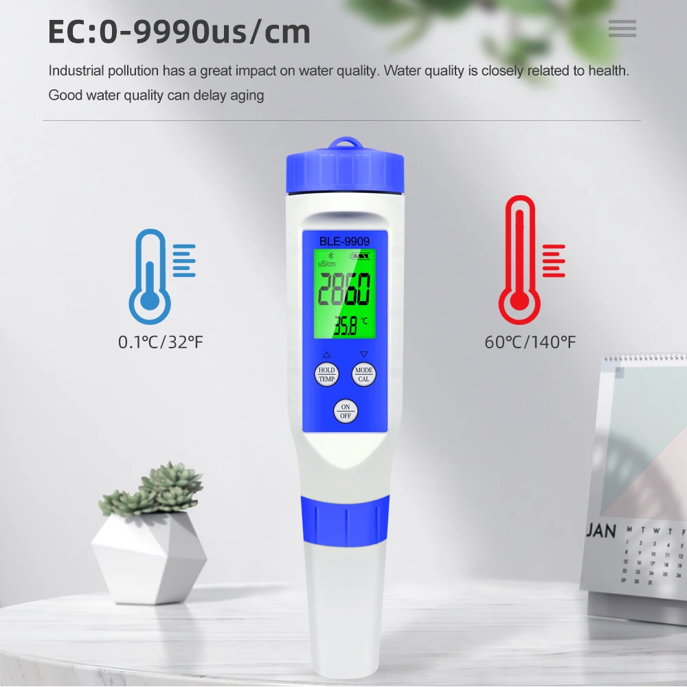 Измеритель PH 5 в 1 PH/EC/TDS/солености/температуры умный онлайн-монитор с управлением