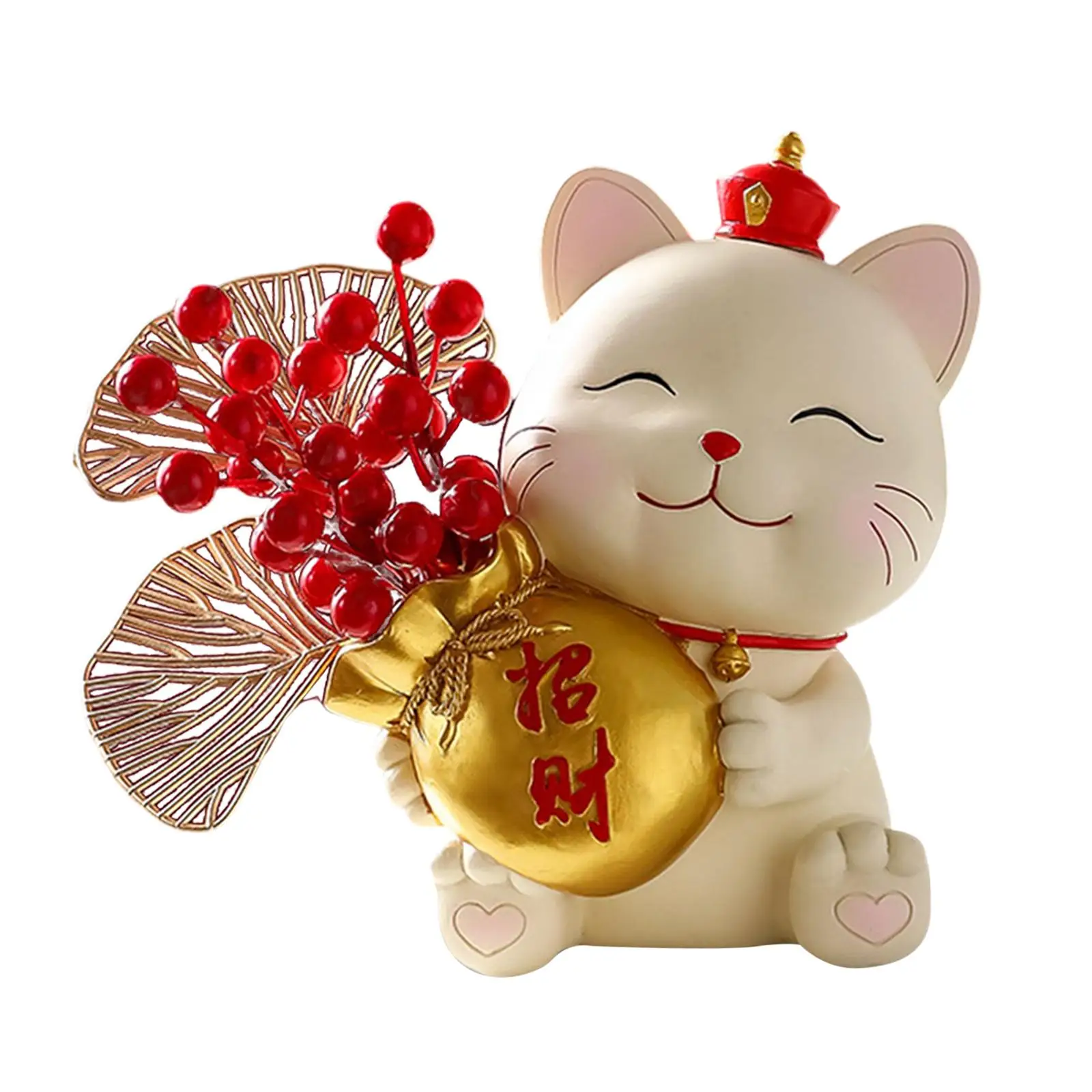 

Статуэтка счастливого кота из смолы, сборная Статуэтка для творчества, декоративное искусство, статуэтка котенка для новогодних подарков, ...