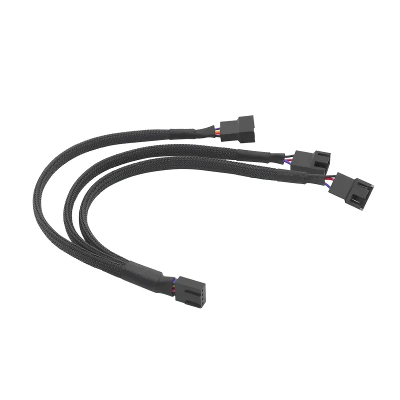 Разветвитель вентилятора 4-контактный кабель адаптера 2 3-контактный