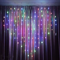 led curtain light string love heart shape fairy proposal wedding party christmas garland lights bedroom decoration light eu plug