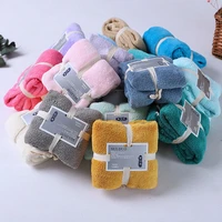 3680cm microfiber towel household bathroom face towel solid color quick dry hair towel womens hand towel absorbent face towel