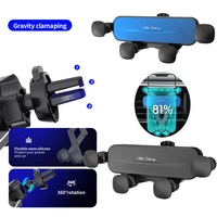 gravity phone holder for car clip mount mobile stand smartphone gps cellphone bracket support for iphone samsung xiaomi