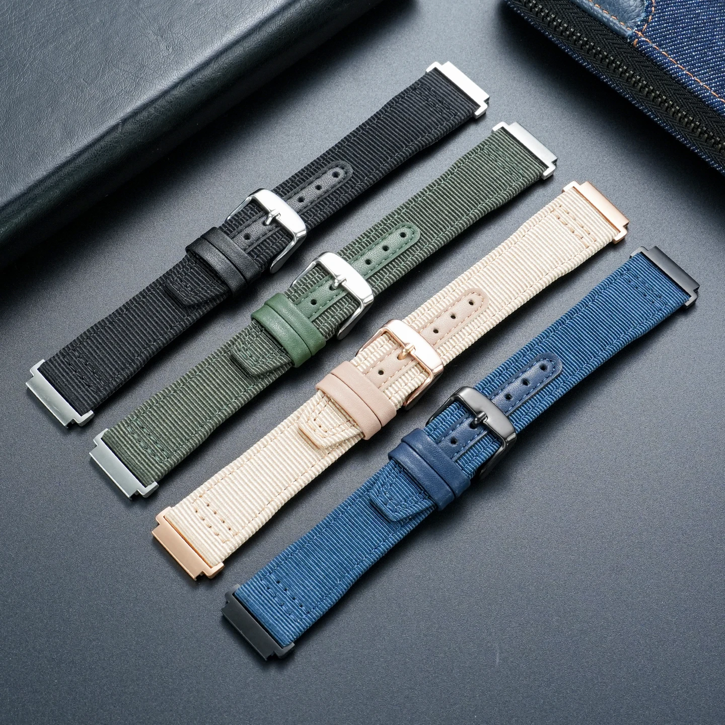 Фото Нейлоновый ремешок для часов Casio AE1200WH/1300/1000/1500 AE-1200 A158W A159, модифицированный водонепроницаемый ремешок для спортивных часов, 18 мм №2