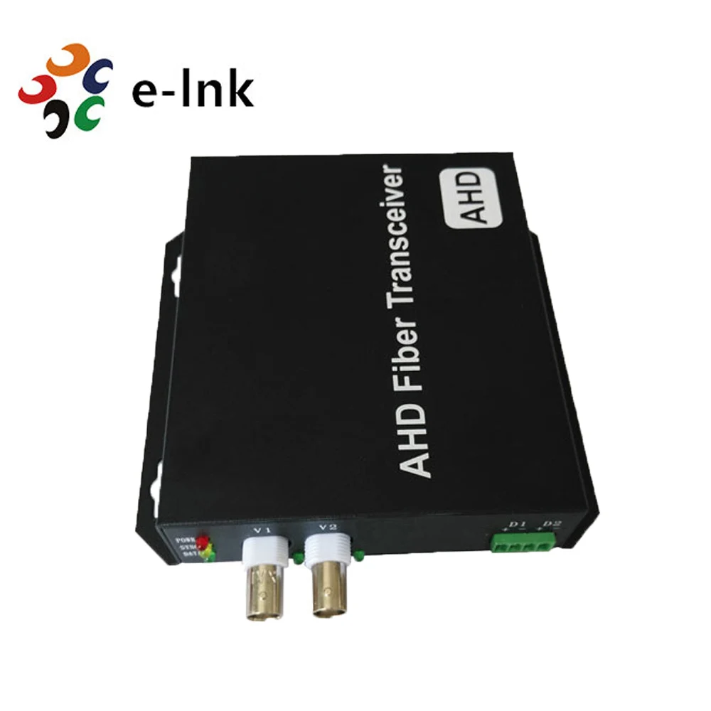 

2 Channel 720p AHD Camera BNC to Fiber Converter with Rs485 Data