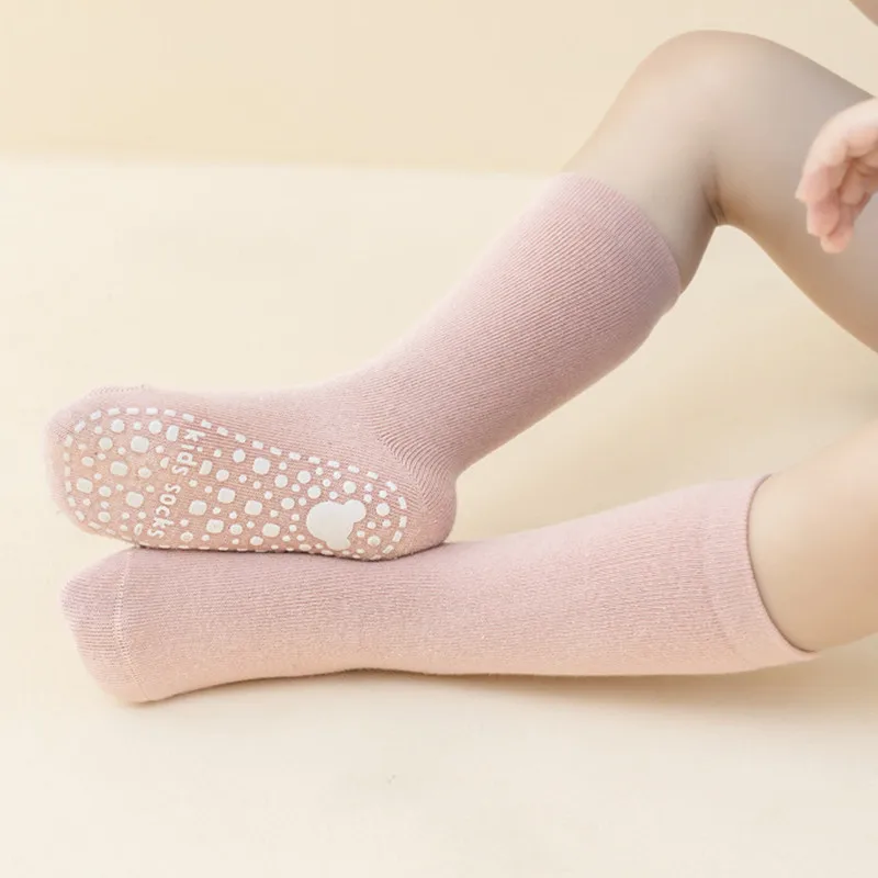 

Носки детские однотонные хлопковые нескользящие, 1 пара, весна-осень