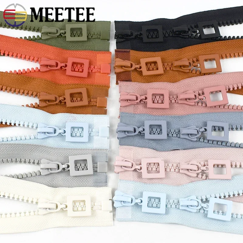 1 шт. 8 #   Meetee 60-120 см, смоляная молния, открытая молния для куртки, сумки, застежка-молния, одежда, одинарные двойные ползунки, молнии, ремонт шитья (art.: 3920cd1f58dcd) - 3920cd1f58dcd
