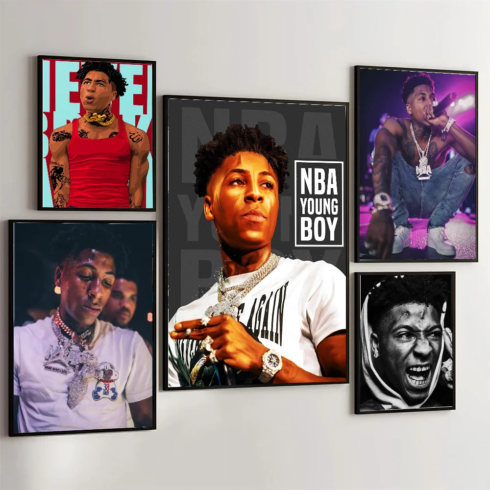 Nba YoungBoy Rapper Star Poster Wall Art Home Decor Room Digital Painting Living Restaurant Kitchen