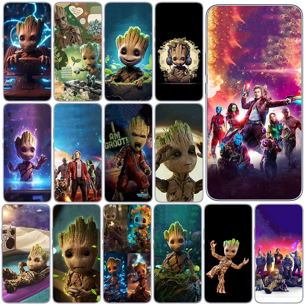 Guardians of the Galaxy Baby Groots Phone Cover Case for Motorola Moto G04 G71 G73 G32 G34 E14 G7 G9 G24 Power One Fusion Plus