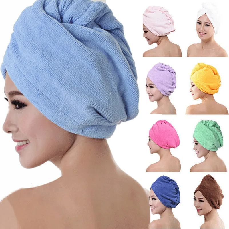 

Swimming Towel Rapid Fast Drying Hair Hat Absorbent Towel Cap Turban Wrap Soft Shower Hat Yoga Towel Sport Headband Bathing Tool