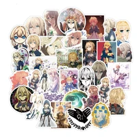 a0093 50pcs japanese anime violet eternal garden stickers for diy computer scrapbook luggage skateboard motorcycle bicycle
