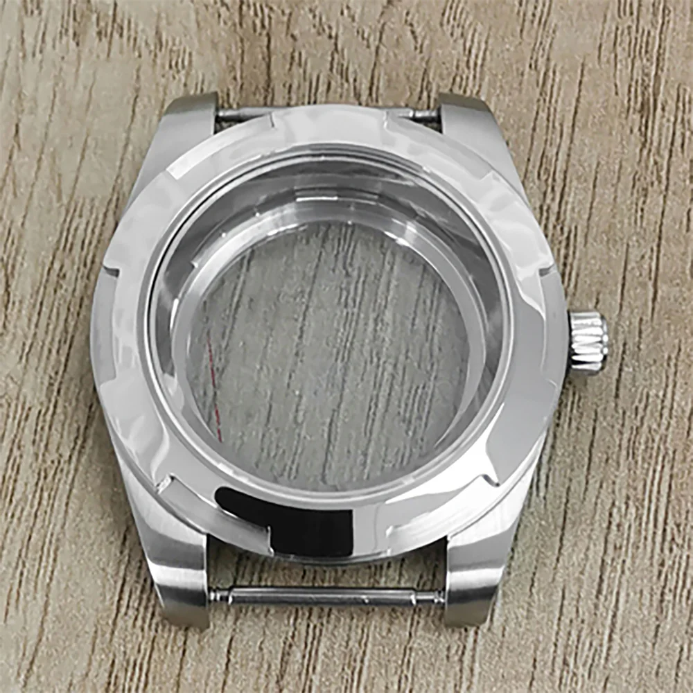 41mm Transparent Stainless Steel Watch Case Sapphire Crystal Mirror Case for NH35/NH36/4R/7S Movement fit 29mm-28.5mm Dial