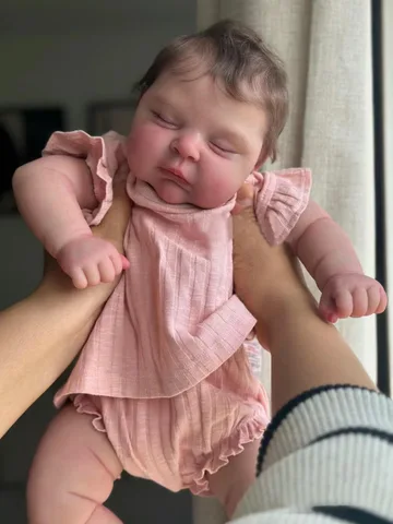 Реалистичная мягкая силиконовая Спящая кукла-младенец, 48 см, с 3d-рисунком, живая кожа, 19 дюймов, милый подарок новорожденному ребенку на день рождения
