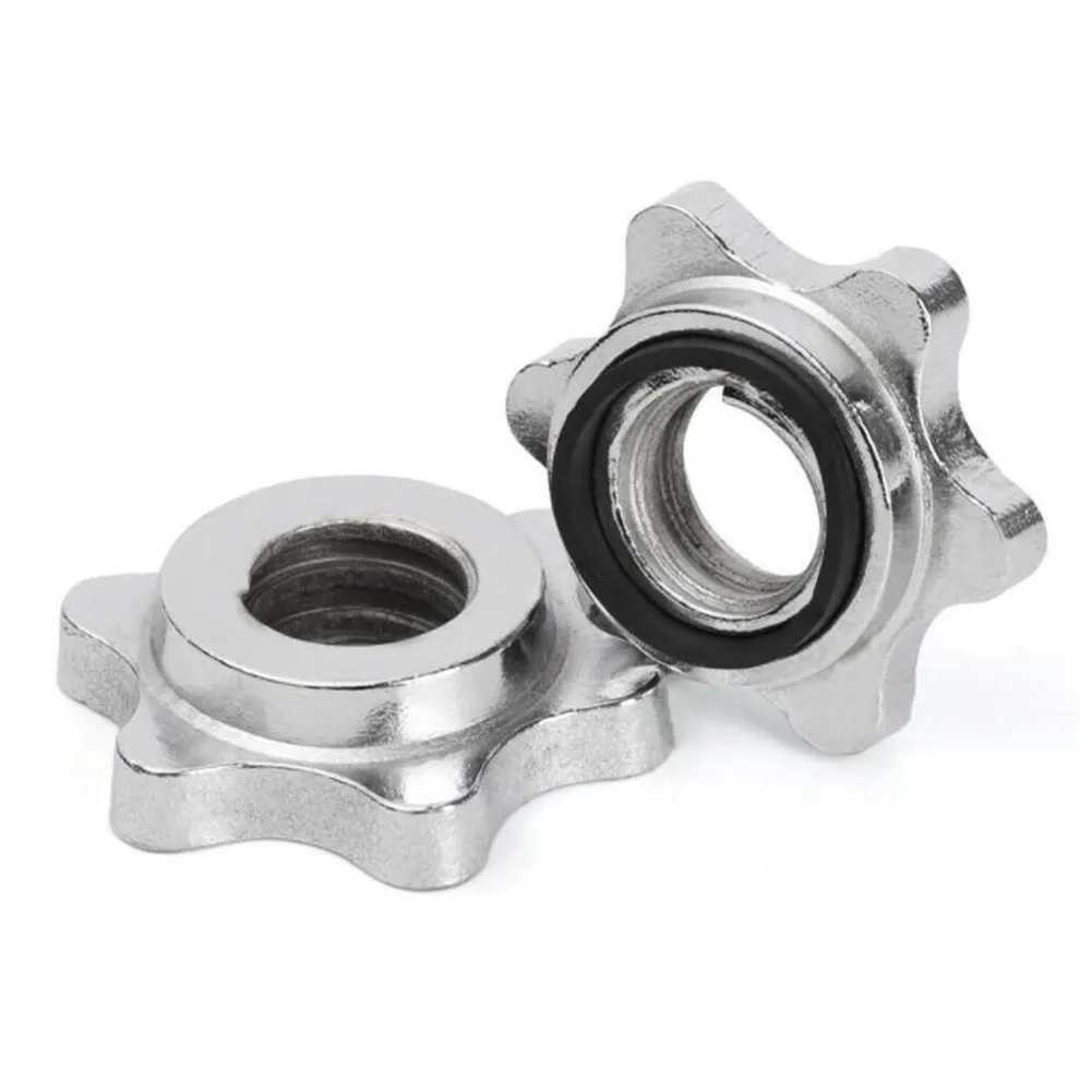 

2pcs Dumbbell Nut 25mm Weight Check Nut Barbell Bar Clips Spin 2pcs Dumbbell Nut 25mm Weight Check Nut Barbell Bar Clips Spin2p