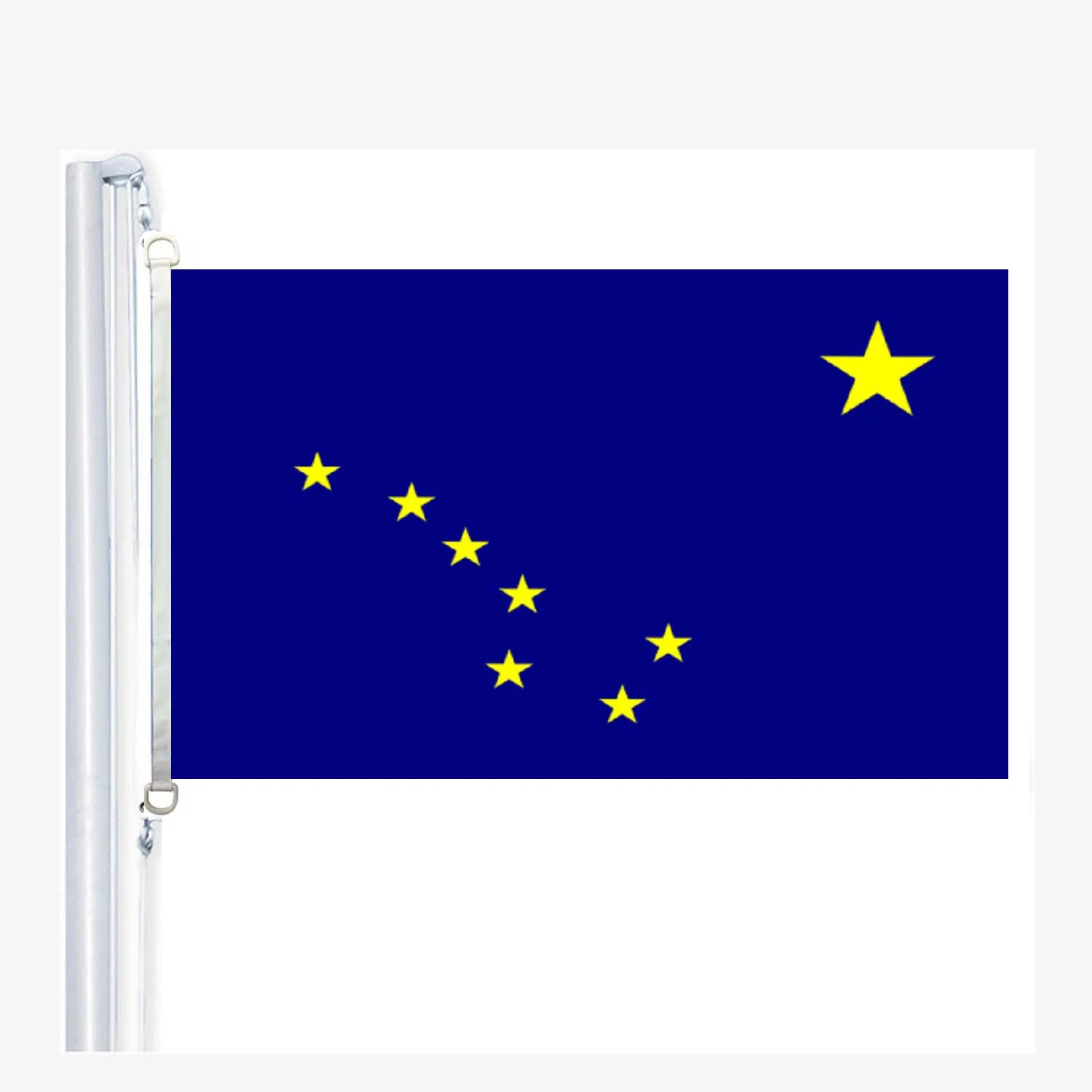 

Alaska Flags 90 x 150 cm, 100 % Polyester, Digitaldruck