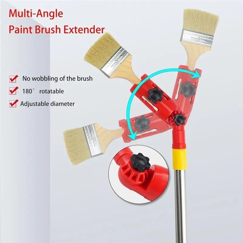 Удлинитель для кистей BSEVB-Multi Angle, телескопический, подходит для кистей, инструмент для подключения кистей к удлинителю, для потолков, углов и краев (art.: 3920db292b975) - 3920db292b975