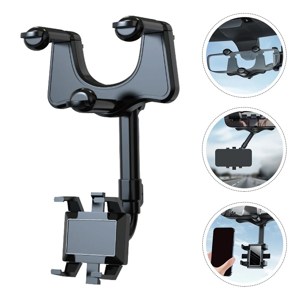 

Car Holdermirror Rotatable Retractable Bracket Mount Rearview Stand Mobileholders Accessories Desk Dashboard Gps Cell View Rear